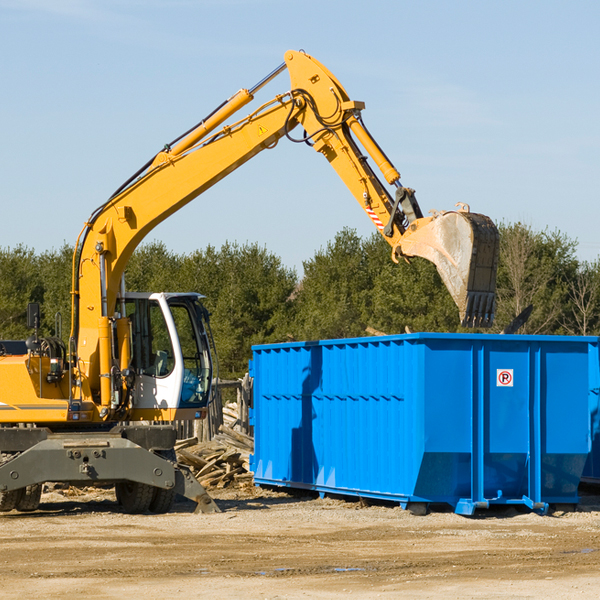 what are the rental fees for a residential dumpster in Belvue KS